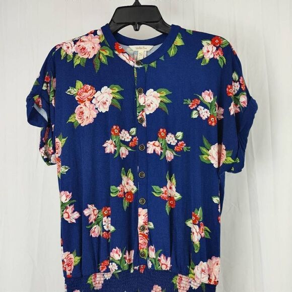 Matilda Jane Be Bold Floral Romper Navy Blue Brilliant Daydream Women's Size Sma - Picture 5 of 9